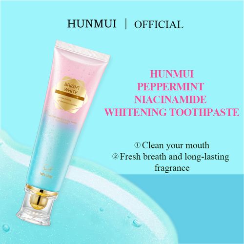 Hanlun Meiyu Niacinamide Whitening Toothpaste — Cleanses Mouth, Removes Stains, Freshens Breath, Long-Lasting Fragrance