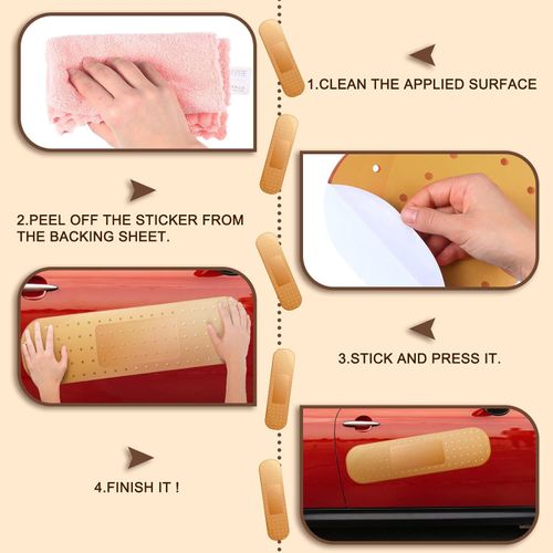 Car Band-Aid Shaped Sticker – Large Bumper Bandage Decal – Fun, Quirky, and Creative Body Sticker