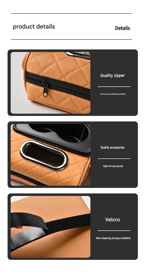 4-in-1 Car Armrest Height-Increasing Pad: Center Console Cushion, Tissue Box, Storage Pocket, and Cup Holder – Multifunctional Car Interior Storage Accessory