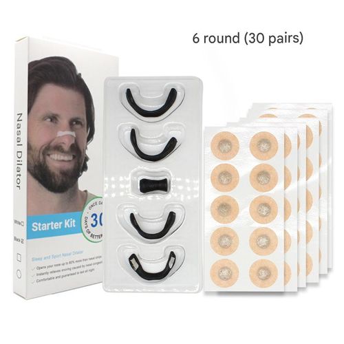 Best-Selling Magnetic Nasal Strips & Patches Set — Anti-Snoring, Breath-Enhancing, Metal-Reinforced Nasal Dilators for Congestion Relief