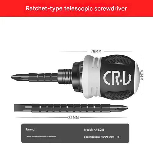 26-in-1 Ratchet Screwdriver Set, Compact and Sturdy, with Phillips and Slotted Bits, Non-slip Handle, and Effort-saving Design.