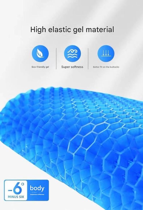 Summer Gel Seat Cushion: Breathable Honeycomb Cooling Pad—Soft Ice Cushion for Car Seats, Office Chairs, and Home Stools