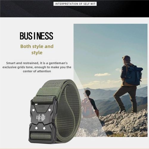Stylish & Casual Nylon Belt – Lightweight, Durable, and Breathable Outdoor Belt for Men and Women
