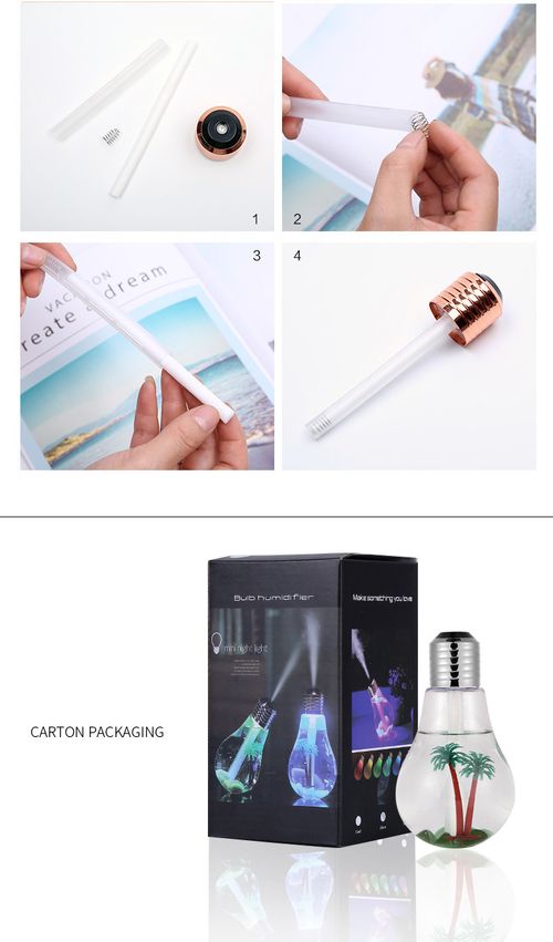 Lightbulb Humidifier | High-Volume Mist Output | Desktop Air Humidifier