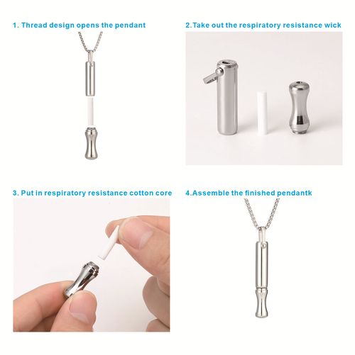Round-mouth breathing necklace