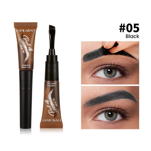 HANDAIYAN Peel-Off Eyebrow Tint — Waterproof, Long-Lasting, and Smudge-Proof — 5 Shades (Includes Brush Applicator)