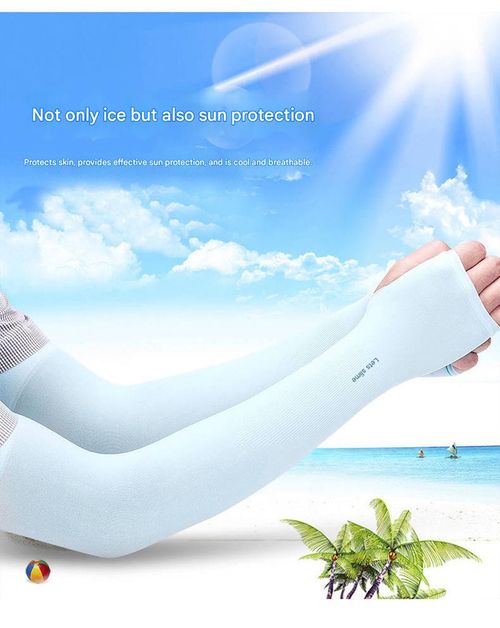 Unisex Cooling Arm Sleeves — Summer Outdoor Gear for Cycling & Driving — Integrated Sun Protection & Icy-Cool Comfort