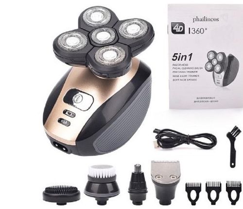 New 4D Electric Shaver & Hair Clipper — Head, Face, and Body Groomer | Fully Washable | Self-Haircut Kit