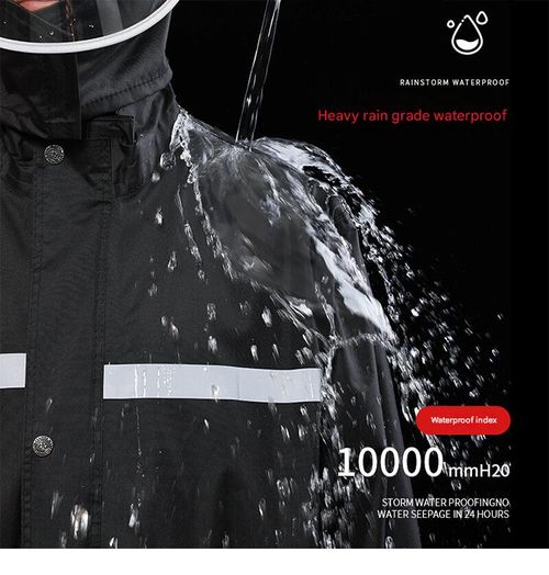 Men's Adult Rain Suit (Jacket & Pants) — Two-Piece, Split-Style Rainwear for Construction Sites & Delivery Riders — Heavy-Duty Storm Protection