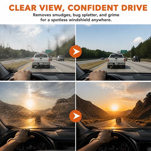 Automotive Glass Oil Film Remover & Coating Cleaning Paste