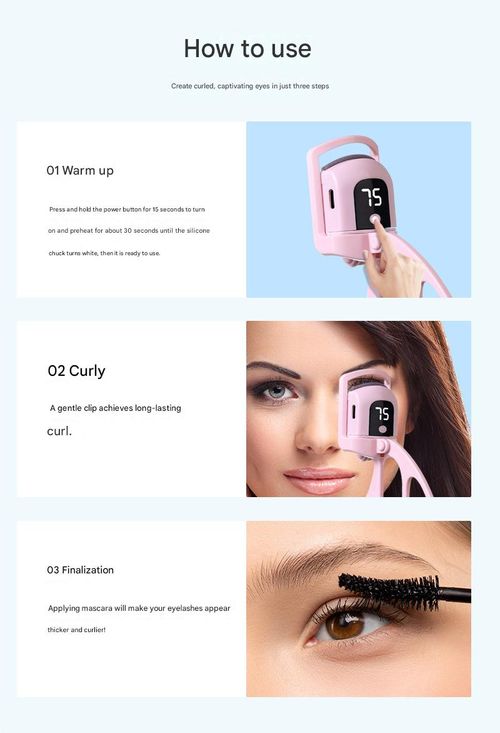 Heated Eyelash Curler — Portable Electric Curling Tool