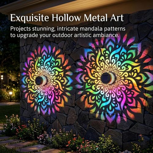 Solar outdoor wall light