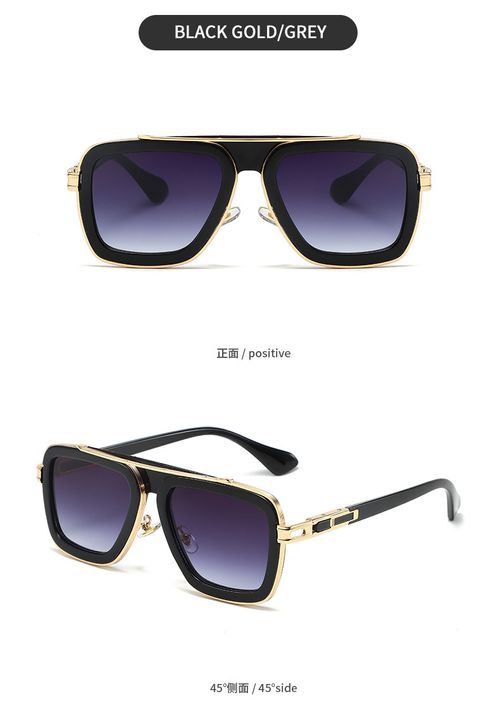 Distinctive Square Metal Sunglasses — Trendy Shades for Men and Women