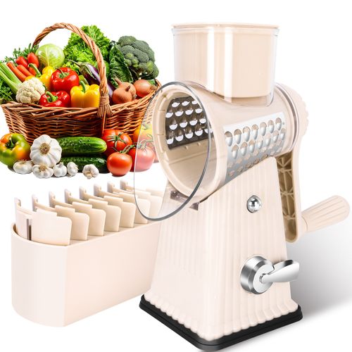 Multifunctional Hand-Crank Rotary Vegetable Slicer