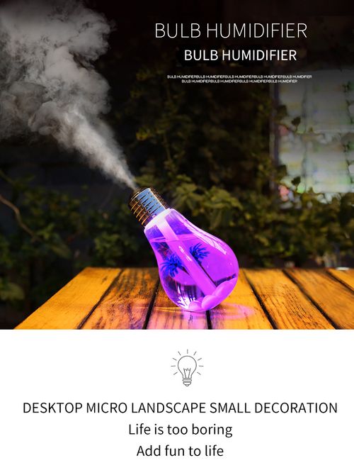 Lightbulb Humidifier | High-Volume Mist Output | Desktop Air Humidifier