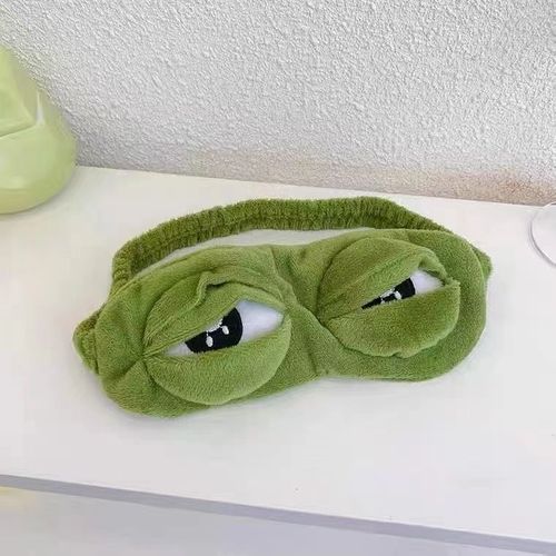 Cartoon frog-shaped eye mask