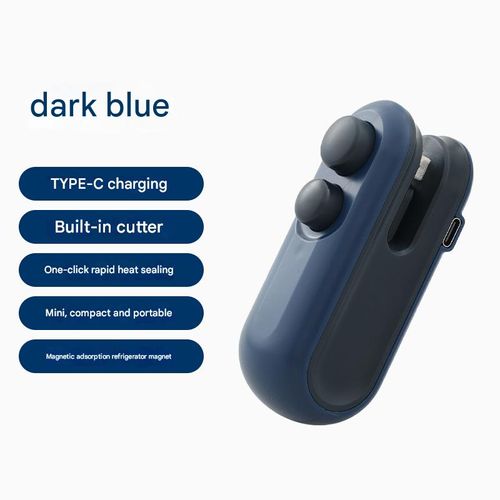 Mini Bag Sealer — Portable Household Plastic Sealing Machine for Snacks, Moisture-Proof Food Preservation, and Plastic Bag Sealing