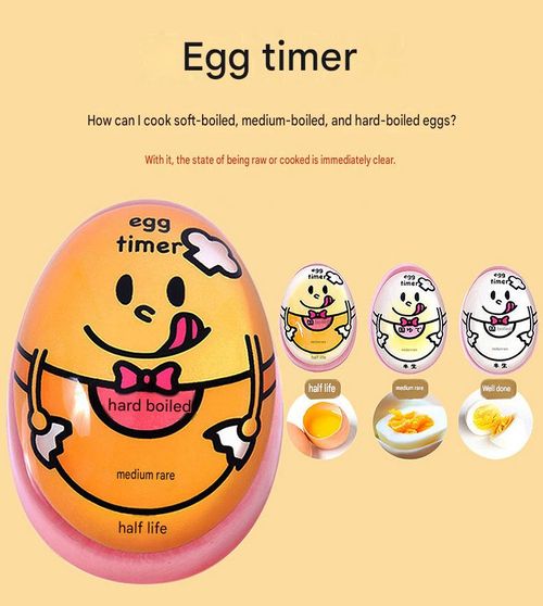Set of 2 Multi-colored Egg Timers – Cute Styles – Kitchen Gadget