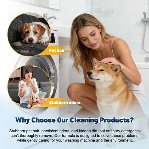 Washing Machine Cleaning Tablets — Daily Cleaner for Multiple Models: Removes Stains & Odors, Leaves a Fresh Scent
