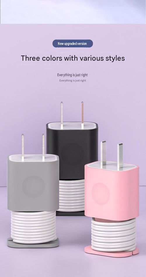 Universal Silicone Protective Case for Chargers – Cable-Winding & Storage Sleeve for Power Adapters (3-Piece Set)