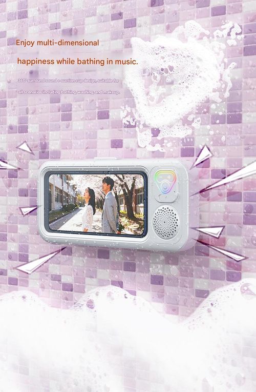Hot-Selling New Bathroom Waterproof Touchscreen Phone Case & Mount — The Ultimate Shower Streaming Gadget with Built-in Bluetooth Speaker