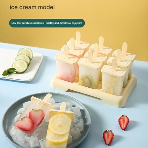Multi-Cavity Ice Pop Molds  Tools for Making Popsicles, Ice Bars, and Ice Cream Ice Cube Trays and Ice Makers