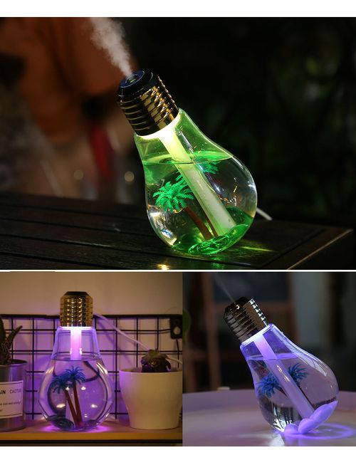 Lightbulb Humidifier | High-Volume Mist Output | Desktop Air Humidifier