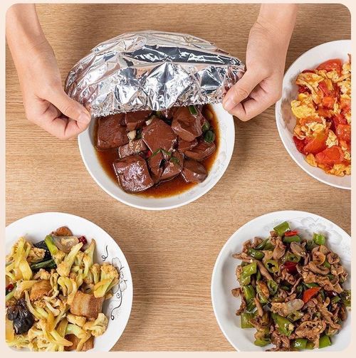 Pack of 50 Aluminum Foil Thermal Food Covers – Household Dining Table Food Warmer, Dustproof & Heat-Insulating Freshness Cover – Practical Kitchen Essential for Temperature Retention