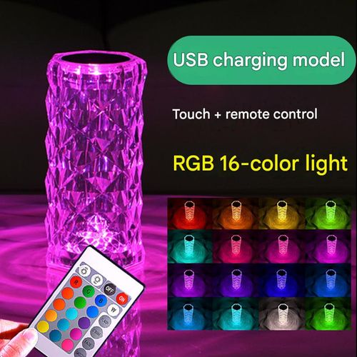 Romantic Rose-Themed Bedside Lamp — A Beautiful, Colorful Ambient Light for the Bedroom