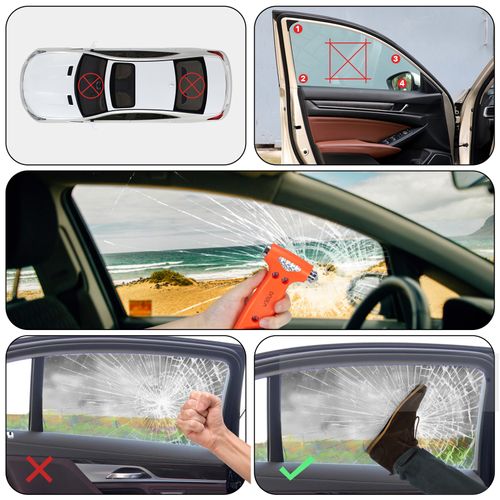 2-in-1 Multifunctional Car Safety Hammer   Emergency Escape Tool  Window Breaker