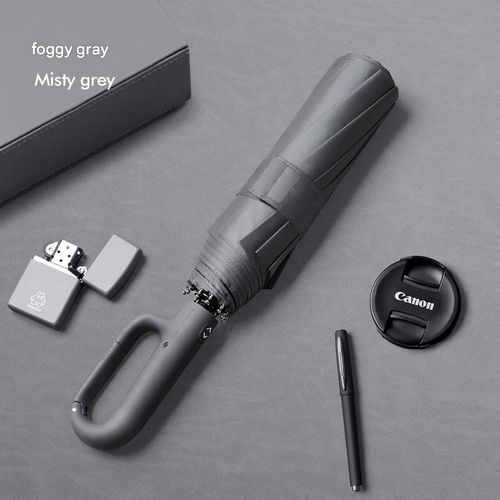 Automatic Reverse-Folding Umbrella with Hanging Hook — Large, Reinforced, and Extra-Thick — Dual-Purpose Design for Sun Protection and Heavy Rain