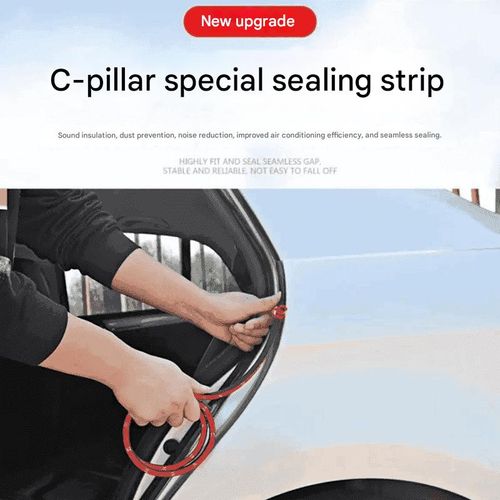 Car A B C-Pillar Soundproofing & Sealing Strips, Center Console Dust-Proof Strips, Hood Noise-Reduction Strips, and Anti-Collision Strips