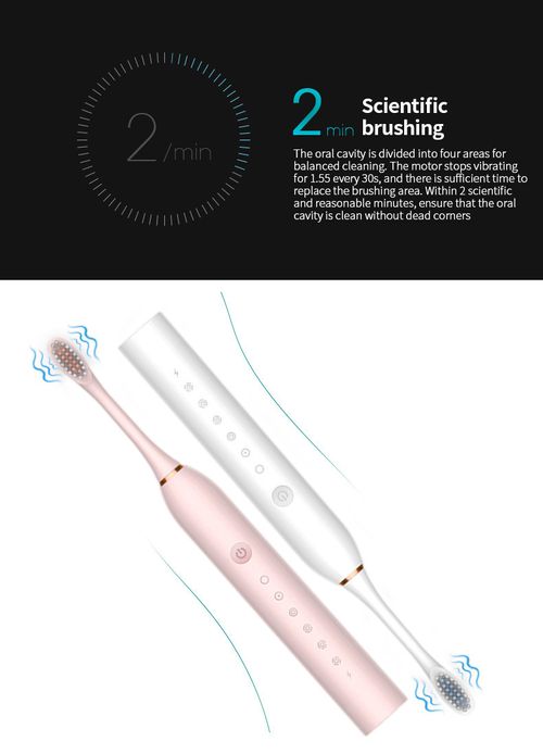 Electric toothbrush, rechargeable, suitable for adults and children, electronic toothbrush with portable and waterproof design, wholesale available for cross-border trade.