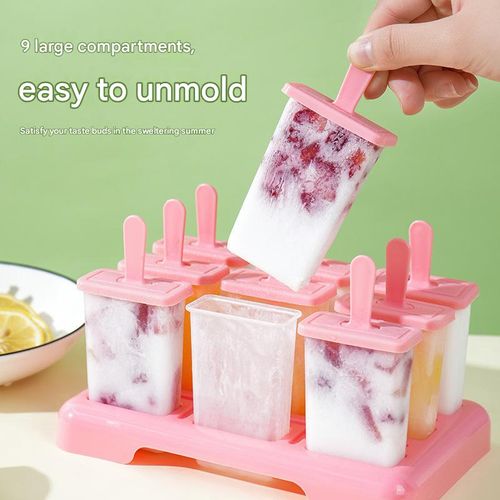 Multi-Cavity Ice Pop Molds  Tools for Making Popsicles, Ice Bars, and Ice Cream Ice Cube Trays and Ice Makers