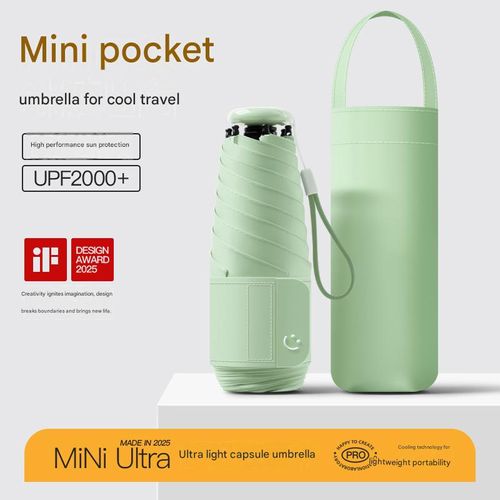 New Arrival: Wholesale & Custom 5-Fold Umbrella — Compact, Ladies' Pocket Umbrella for Sun & Rain, UV-Protective Sunshade