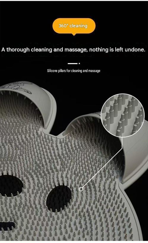 Rabbit-shaped exfoliating foot cleaning pad