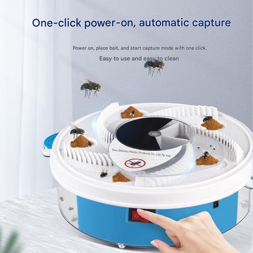 Household Electric Fly Trap Box | Fully Automatic Fly Catcher | Silent Rotating Fly Catcher for Restaurants and Dining Establishments