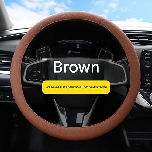 Universal Silicone Steering Wheel Cover — Stylish, Thin, and Soft — Sweat-Absorbing & Non-Slip Grip — Suitable for Men and Women (Summer Edition)