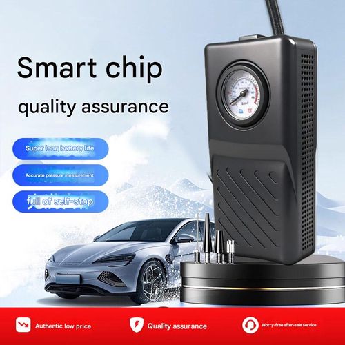 Car-Mounted Cordless Air Pump — High-Power Lithium-Battery Portable Electric Tire Inflator for Sedans (High-Pressure)