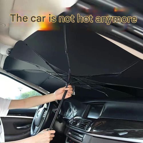 Collapsible and Telescopic Car Windshield Sunshade