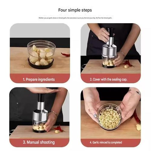 The Ultimate Garlic-Crushing Tool: The   Smash-and-Press   Knife