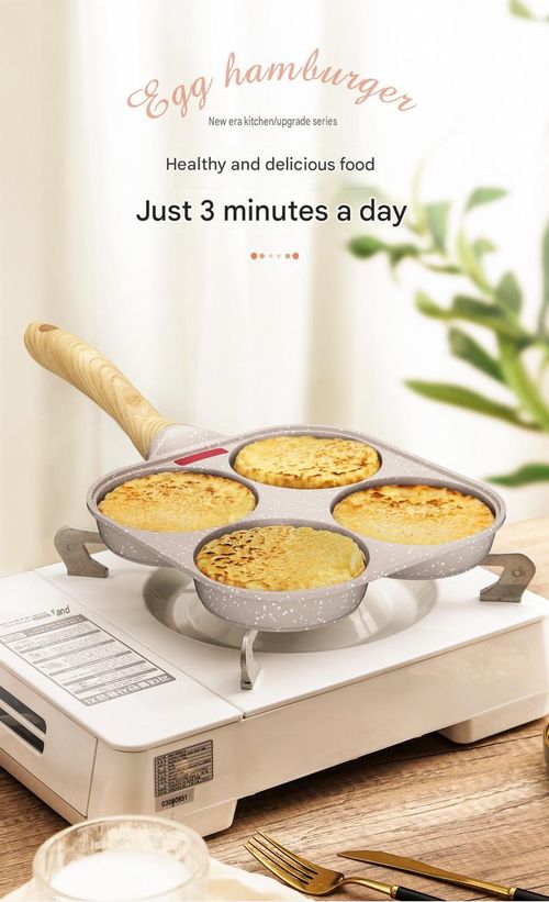 Stone-effect Non-stick Frying Pan (4-Cup) – Kitchen Skillet for Breakfast Egg Burgers & Steaks