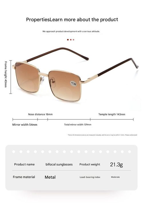 Men's Dual-Focus Sunglasses & Reading Glasses — Two-in-One Eyewear for Distance and Near Vision, Ideal for Outdoors, Driving, UV Protection, and Sun Shading