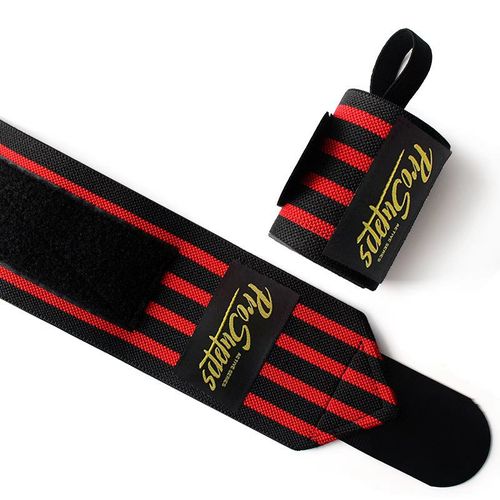 PROSUPPS Professional Fitness Wrist Wraps & Lifting Straps — High-Performance Powerlifting, Bench Press, Deadlift, and Push Support (Unisex)