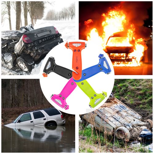 2-in-1 Multifunctional Car Safety Hammer   Emergency Escape Tool  Window Breaker