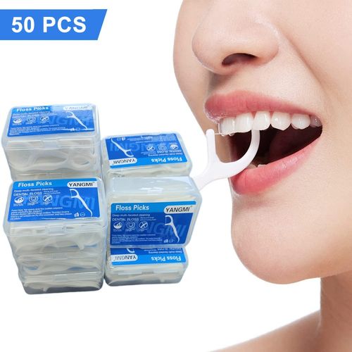 Dental Floss Picks (50-Count Box) – The Ultimate Tool – 6-Box Set