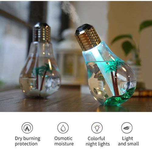 Lightbulb Humidifier | High-Volume Mist Output | Desktop Air Humidifier
