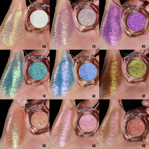 26mm Optical Chameleon Eyeshadow - Angle-Changing, Color-Changing, Glittering, Single-Color Polarized Eyeshadow