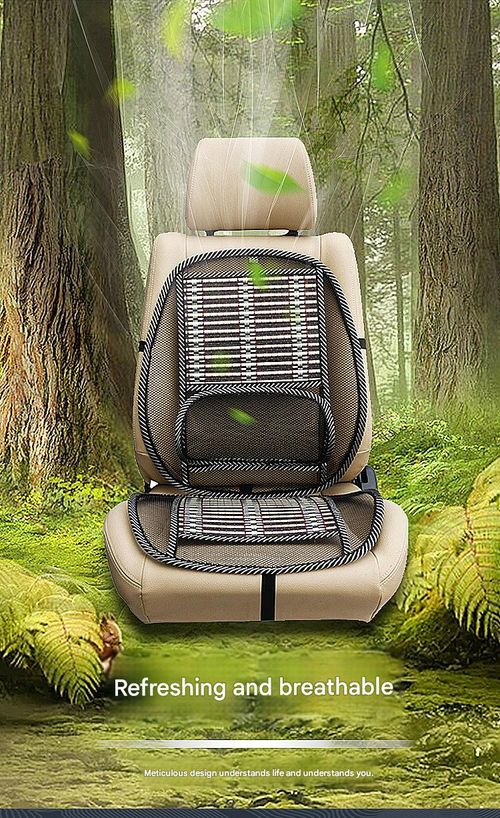 Integrated Steel-Wire Car Seat Cushion — Vehicle & Home Dual-Use Bamboo-Wire Massage Backrest — Breathable Lumbar Support & Seat Pad