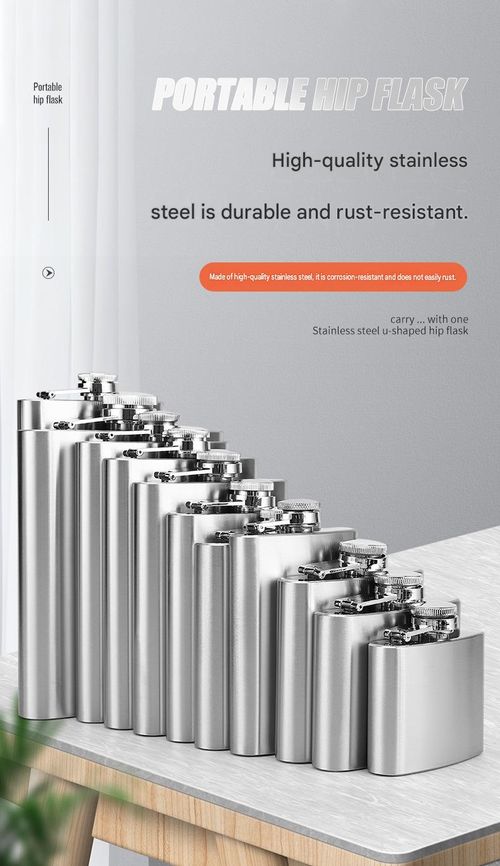 Premium Portable 304 Stainless Steel Pocket Flask
